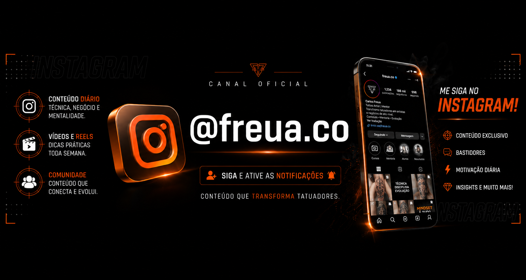 — tatuagem e marketing para tatuadores | FREUA
